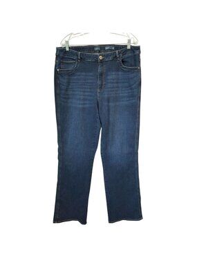 J Jill Jeans Women's 18 38 x 33 High Rise Boot Cut Distressed Classic Fit